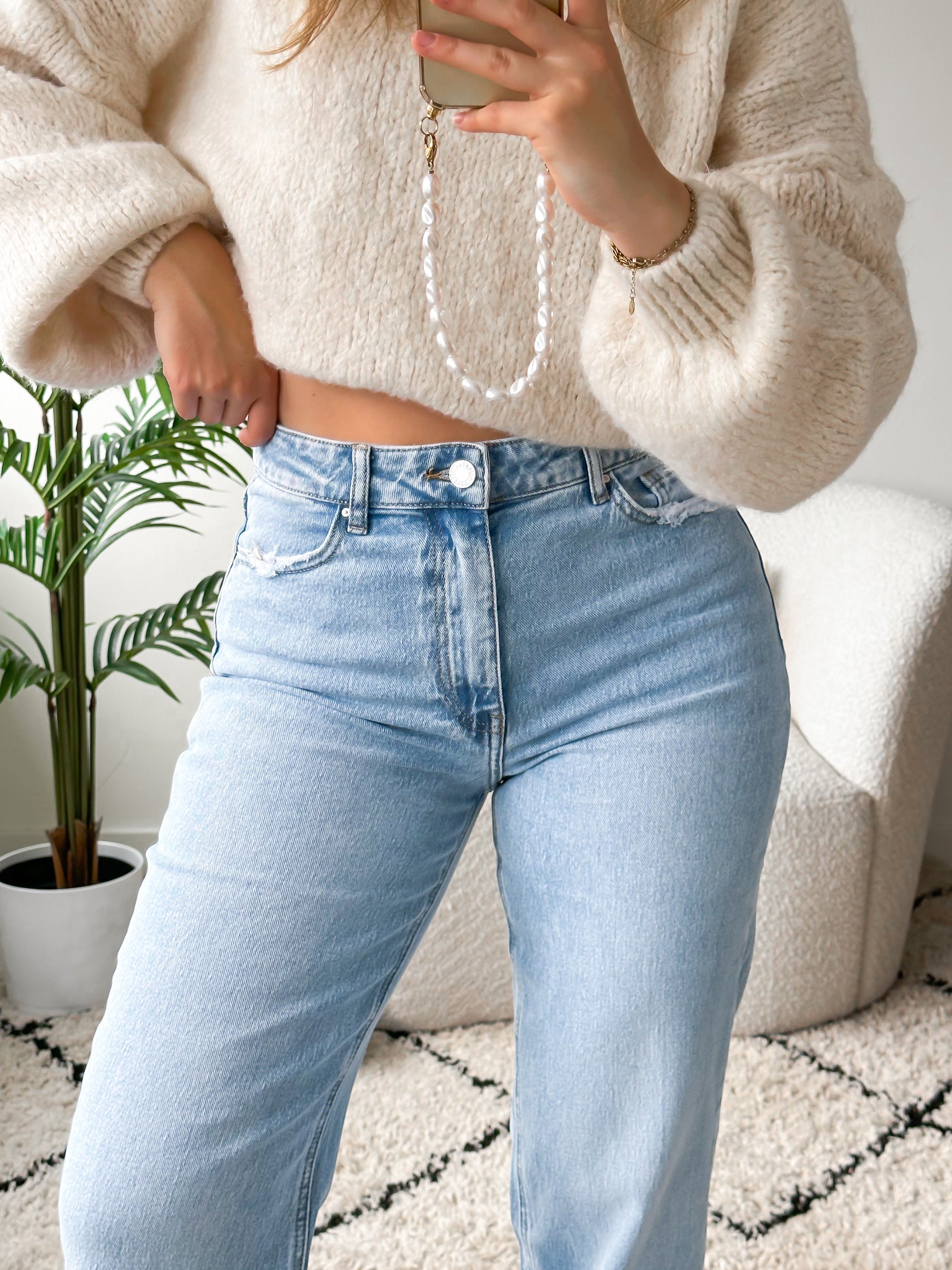 Stretch - Ayla wide jeans light denim