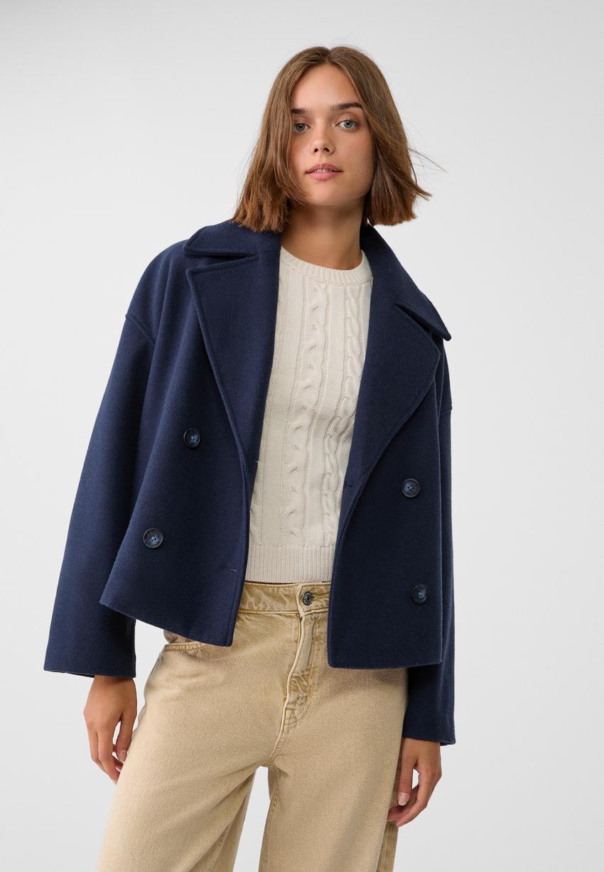 Flairy double breasted coat