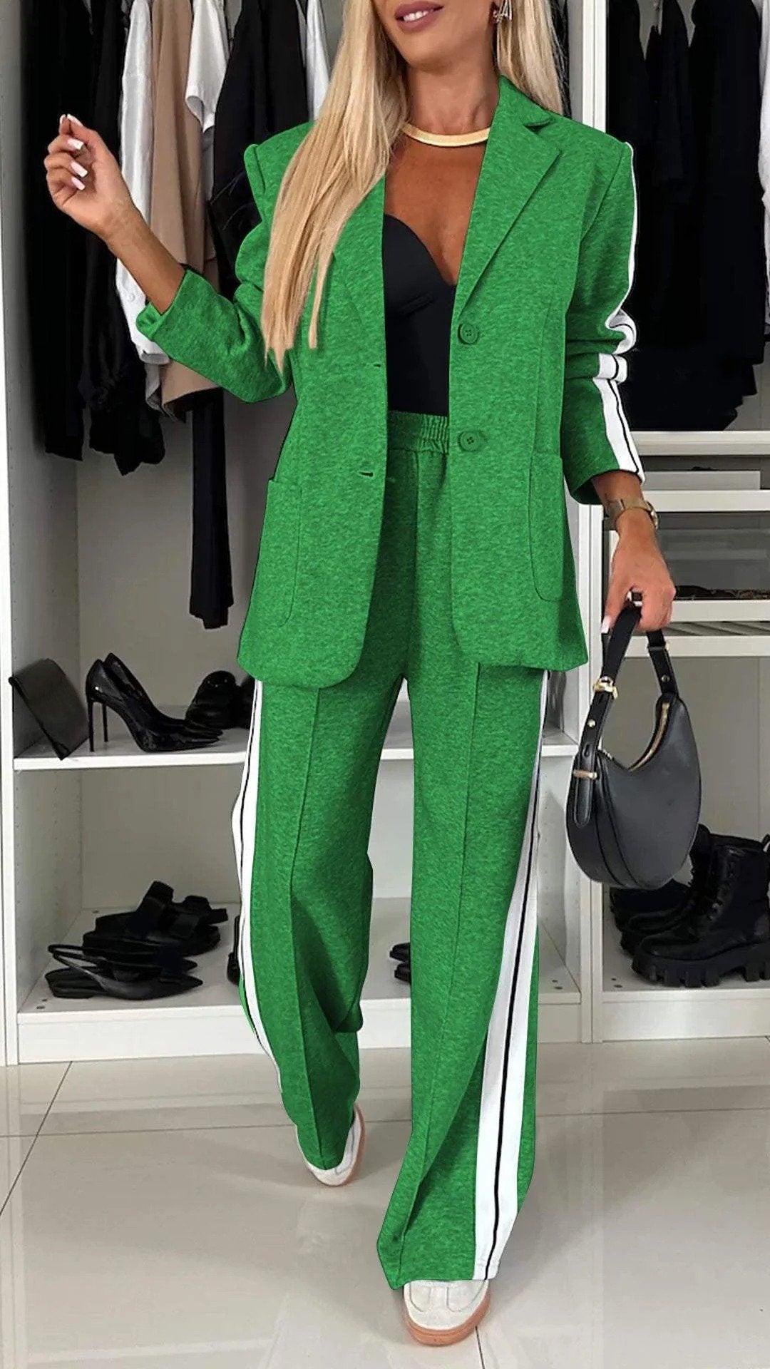 Jaylee autumn Casual Hooded Two-piece Suit