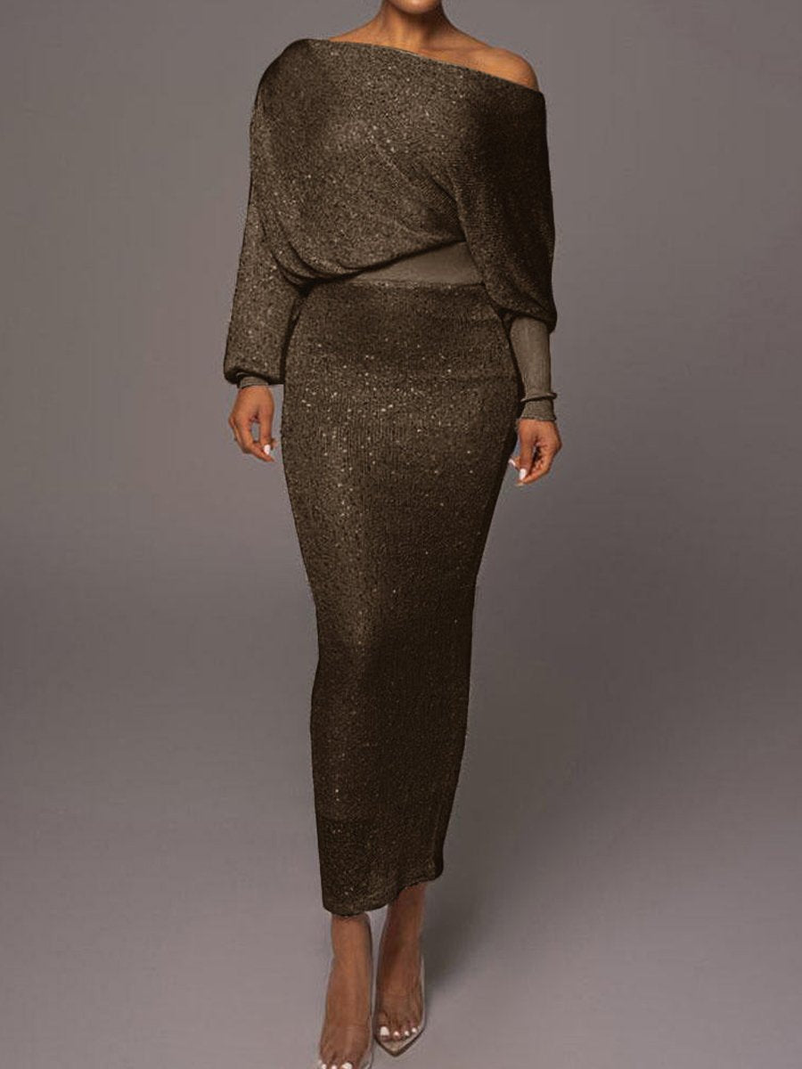 Selena - Two-piece knitted sequin set