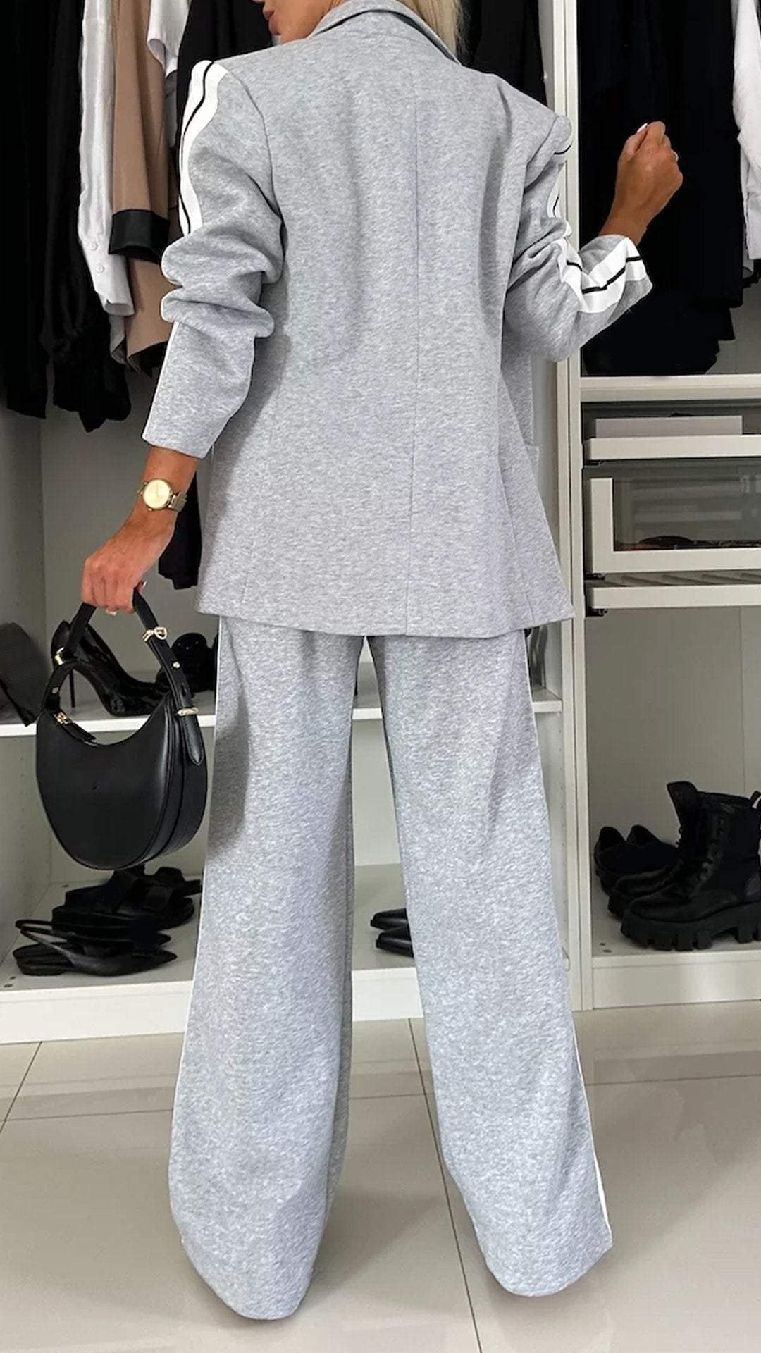 Jaylee autumn Casual Hooded Two-piece Suit