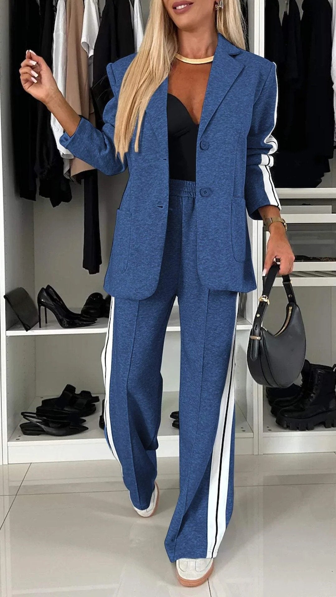 Jaylee autumn Casual Hooded Two-piece Suit