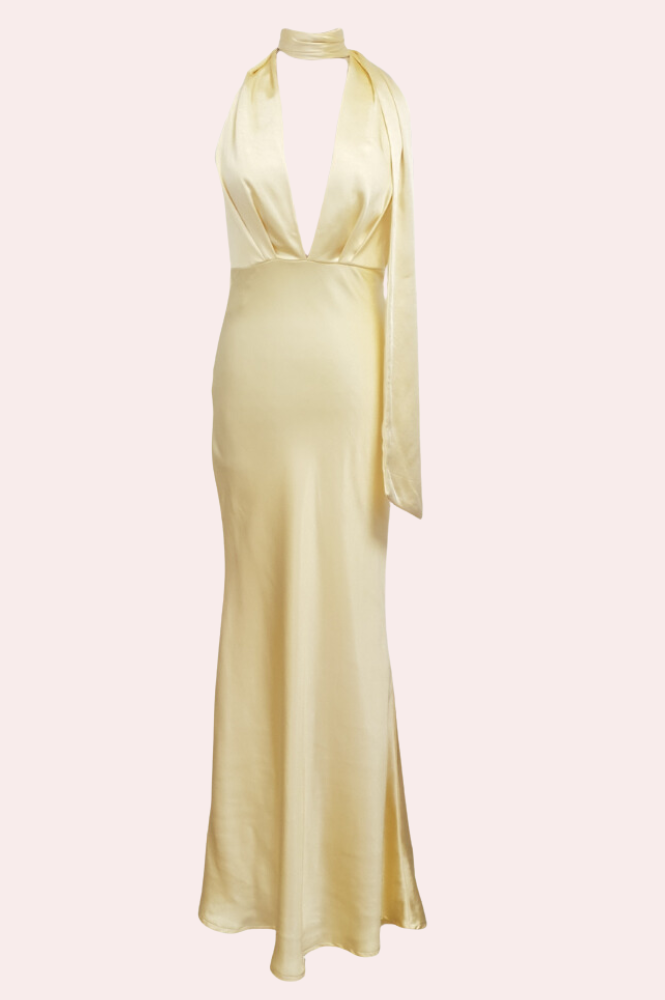 Polly | Elegant Yellow Dress