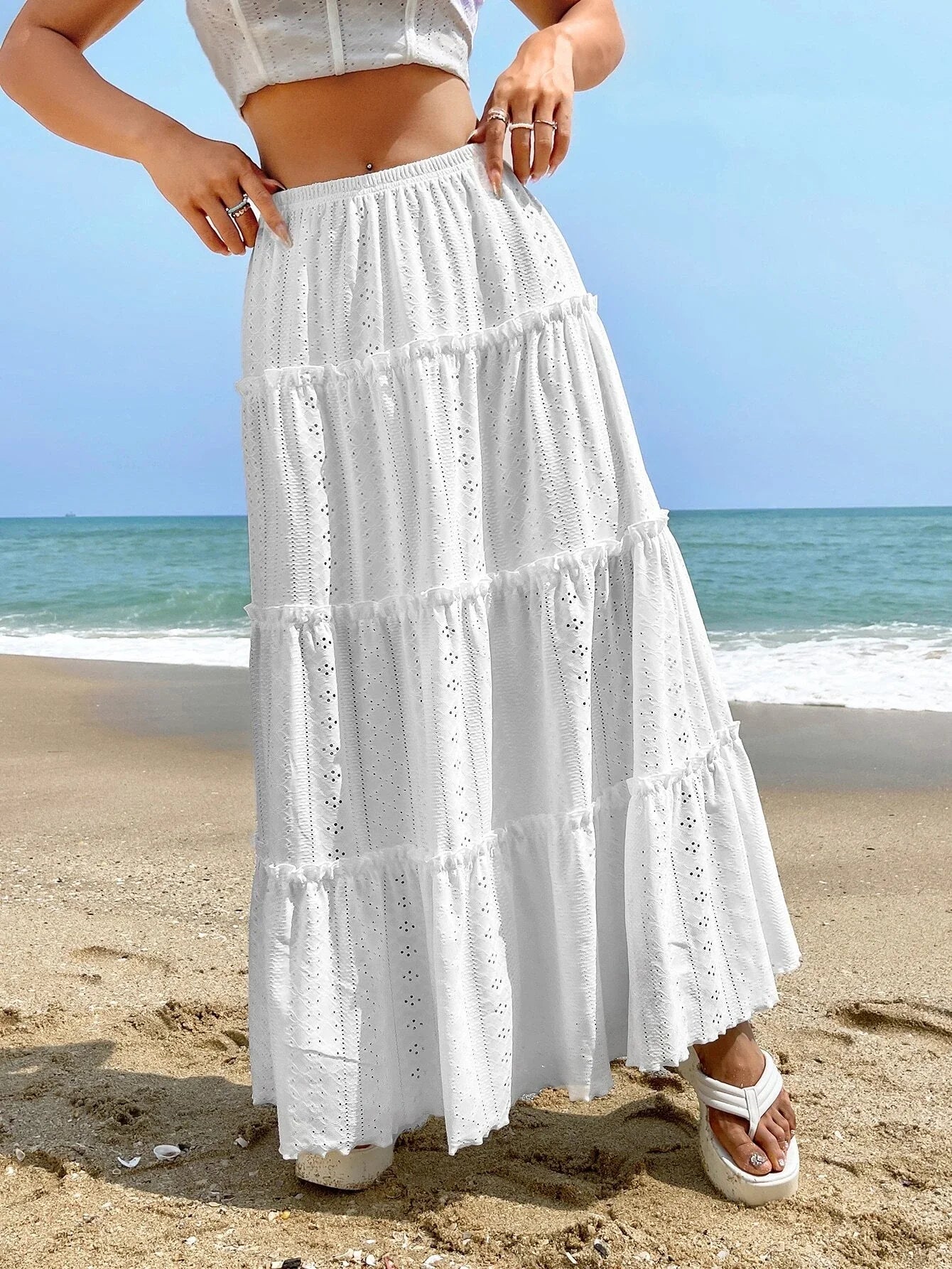 ZORA | Fashionable Long Wide Skirt