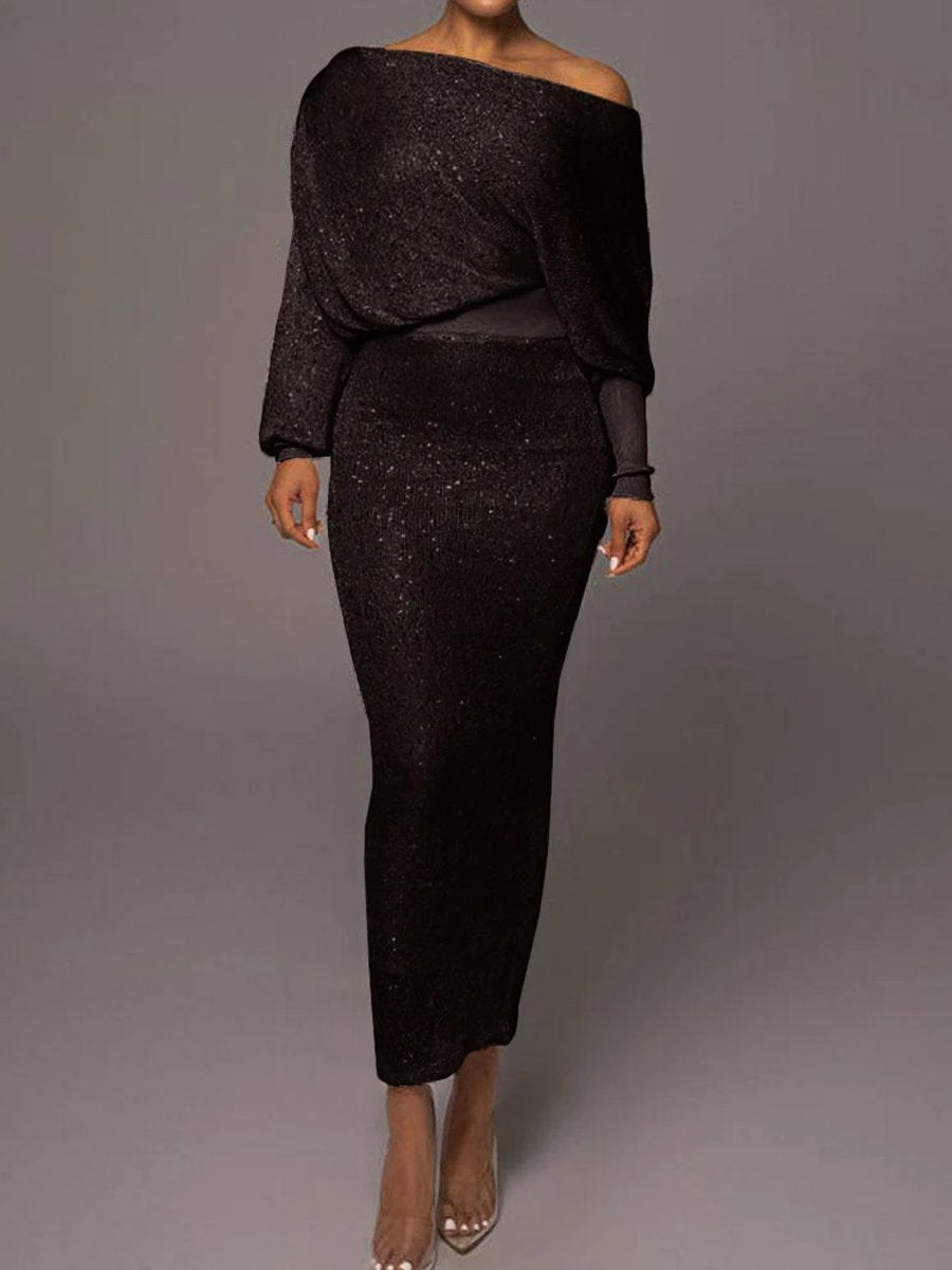 Selena - Two-piece knitted sequin set