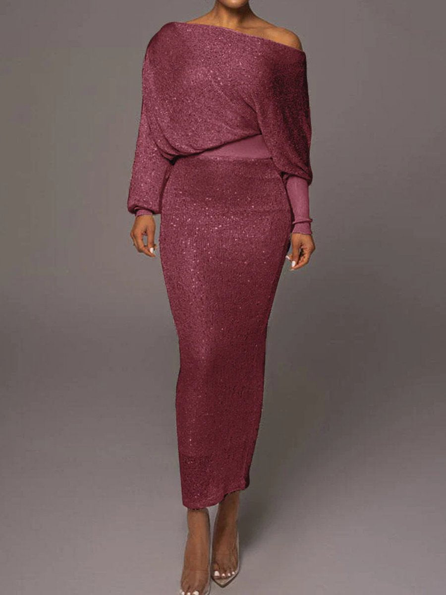 Selena - Two-piece knitted sequin set